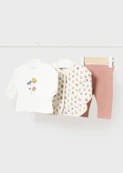 Completo 3 pezzi fiori neonata^Mayoral Best