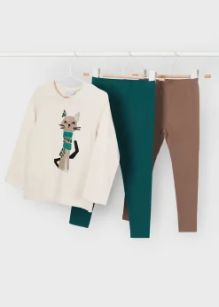 Completo 3 pezzi gatto bambina^Mayoral Discount