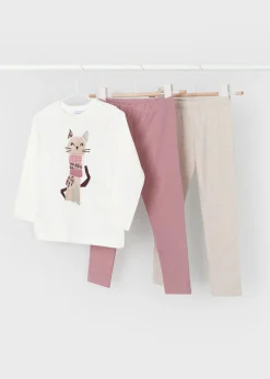 Completo 3 pezzi gatto bambina^Mayoral Sale