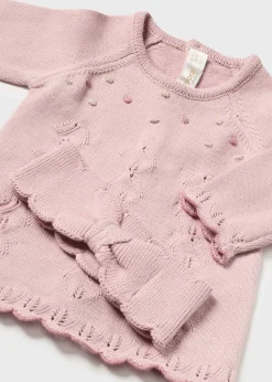 Completo 3 pezzi in maglia neonata^Mayoral New