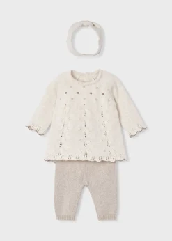 Completo 3 pezzi in maglia neonata^Mayoral Flash Sale