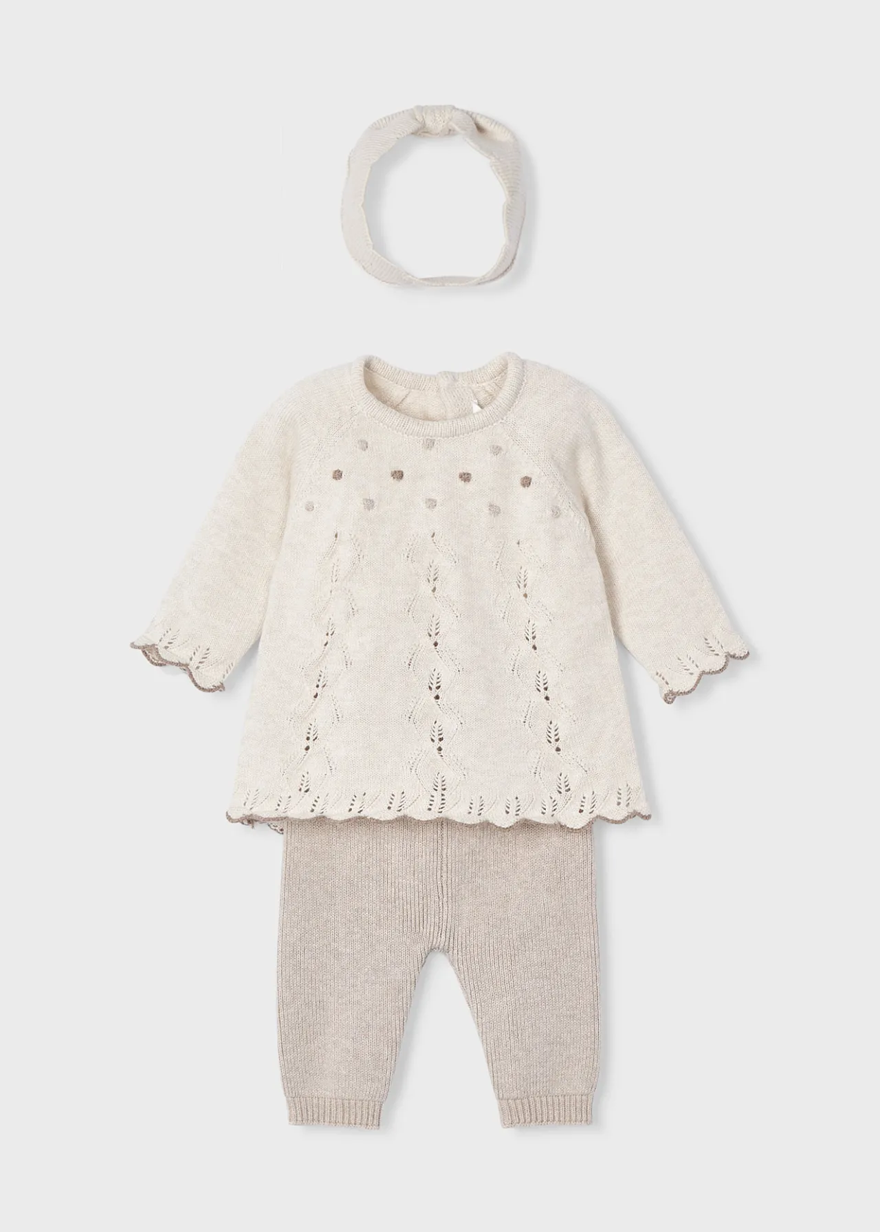 Completo 3 pezzi in maglia neonata^Mayoral Flash Sale