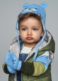 Completo cappello e manopole orso neonato^Mayoral Cheap