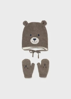 Completo cappello e manopole orso neonato^Mayoral Outlet