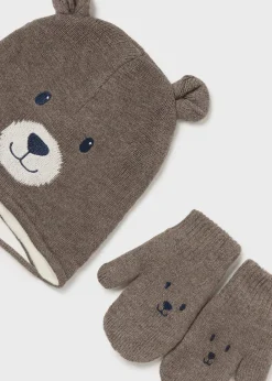 Completo cappello e manopole orso neonato^Mayoral Outlet