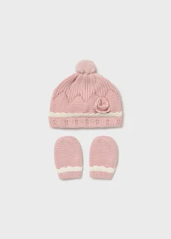 Completo cappello e manopole neonata^Mayoral New