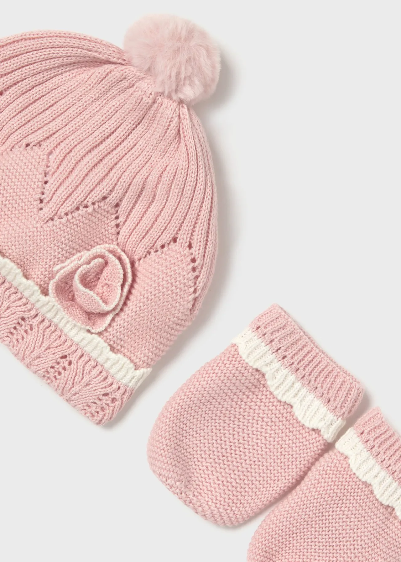 Completo cappello e manopole neonata^Mayoral New