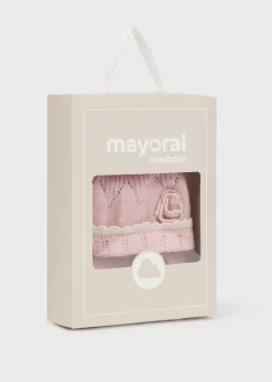Completo cappello e manopole neonata^Mayoral New