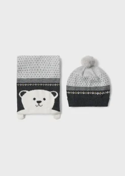 Completo cappello e sciarpa orso neonato^Mayoral New