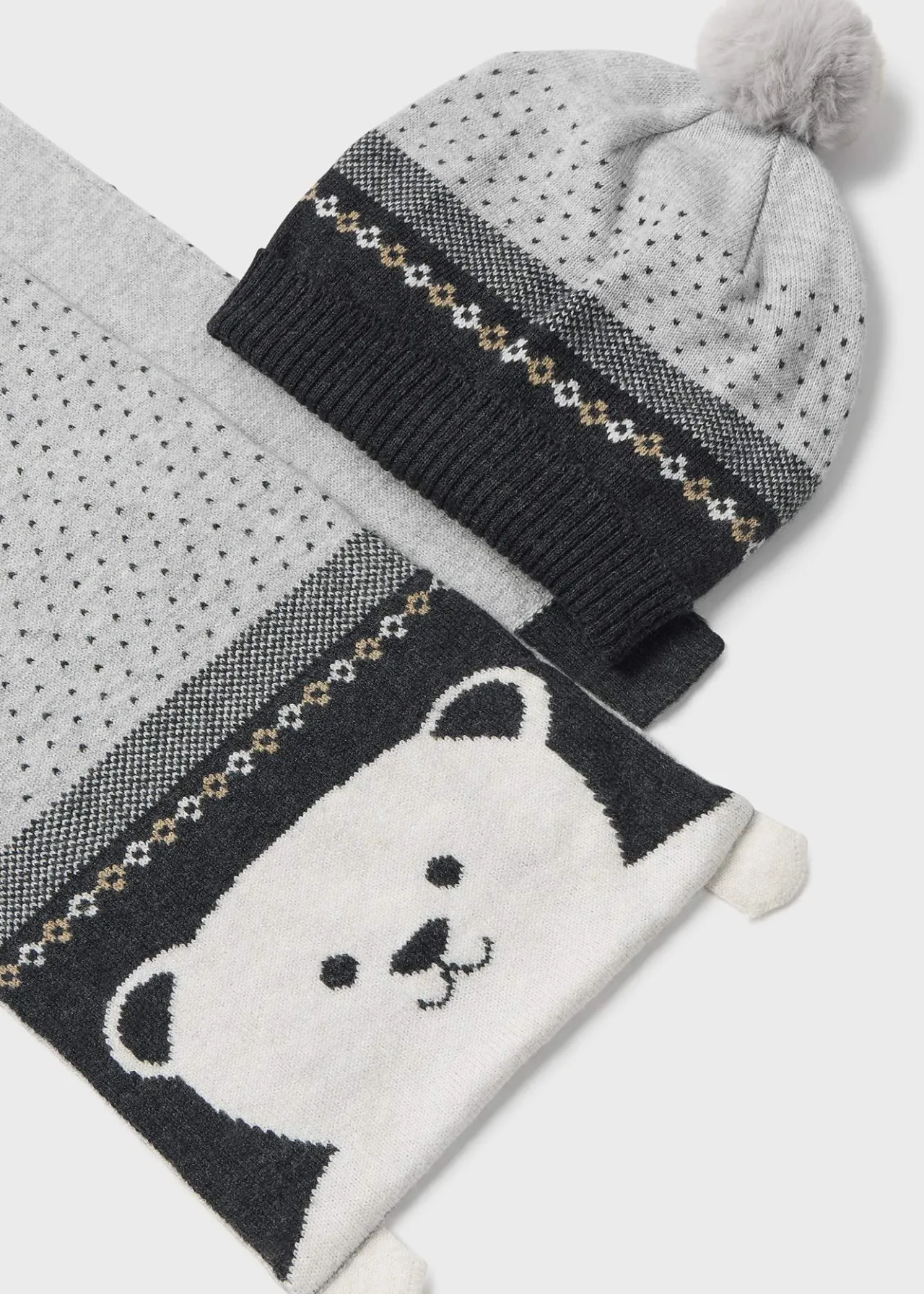 Completo cappello e sciarpa orso neonato^Mayoral New