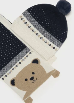 Completo cappello e sciarpa orso neonato^Mayoral Hot