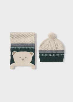 Completo cappello e sciarpa orso neonato^Mayoral Best Sale