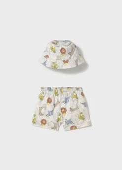 Completo costume e cappello reversibile protezione solare neonato^Mayoral Outlet