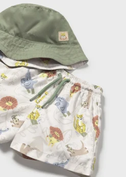 Completo costume e cappello reversibile protezione solare neonato^Mayoral Outlet