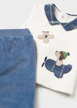 Completo ghettina e maglia ciniglia neonato^Mayoral Store