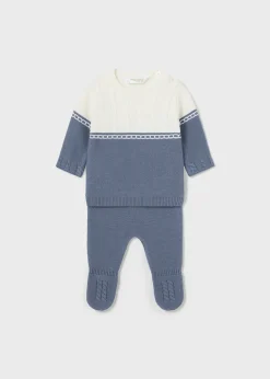 Completo ghettina e maglione bicolor neonato^Mayoral Cheap