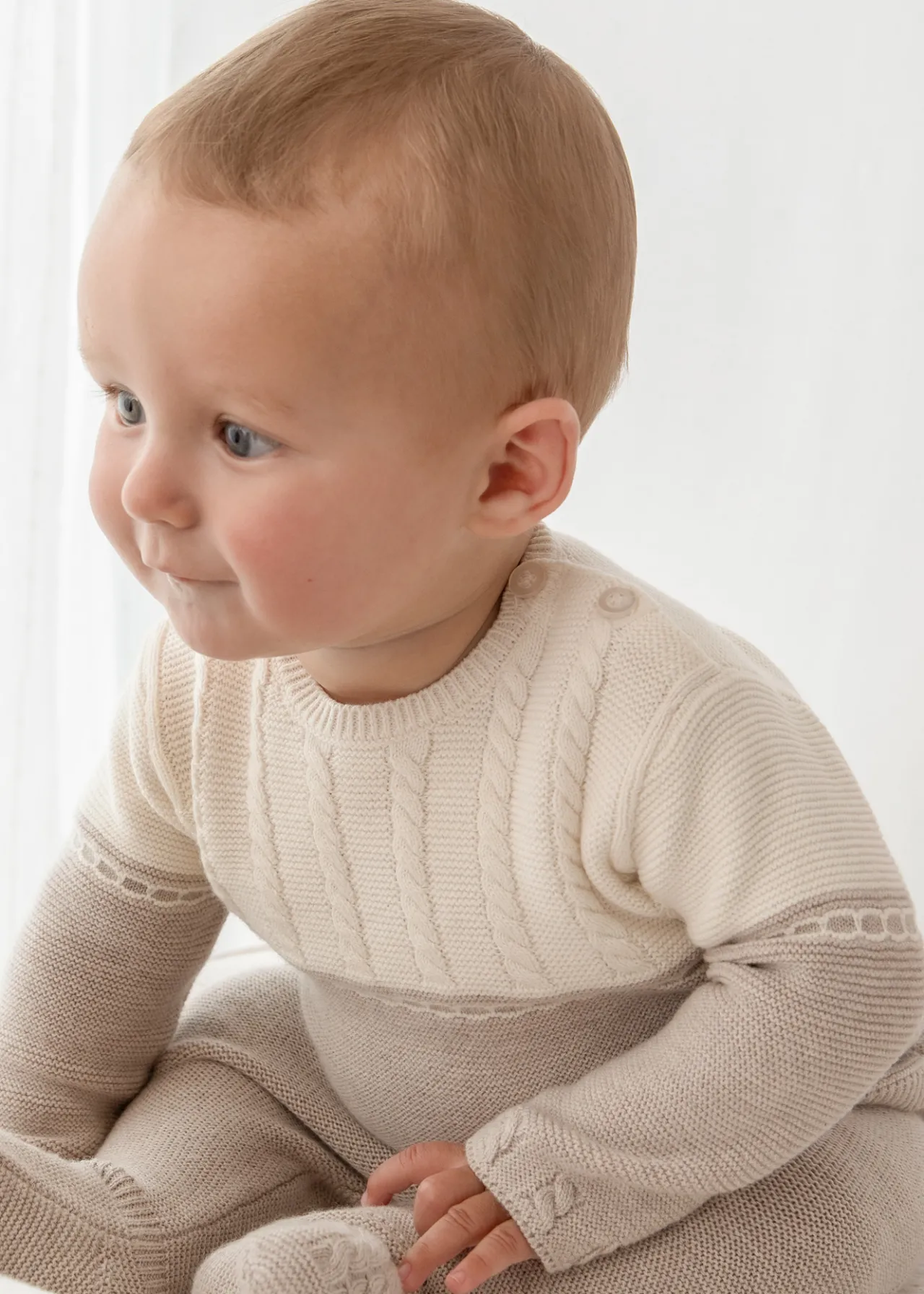 Completo ghettina e maglione bicolor neonato^Mayoral Hot