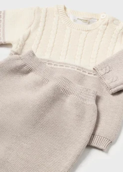 Completo ghettina e maglione bicolor neonato^Mayoral Hot