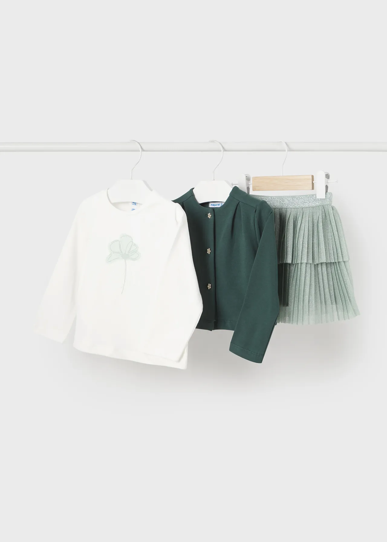 Completo gonna 3 pezzi neonata^Mayoral Sale