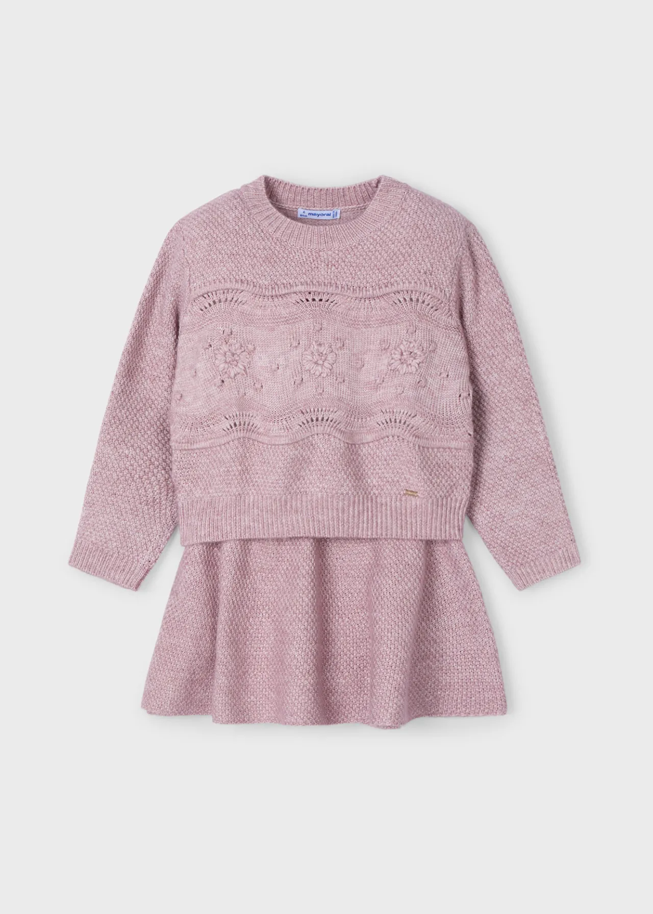 Completo gonna e maglione in maglia bambina^Mayoral Flash Sale