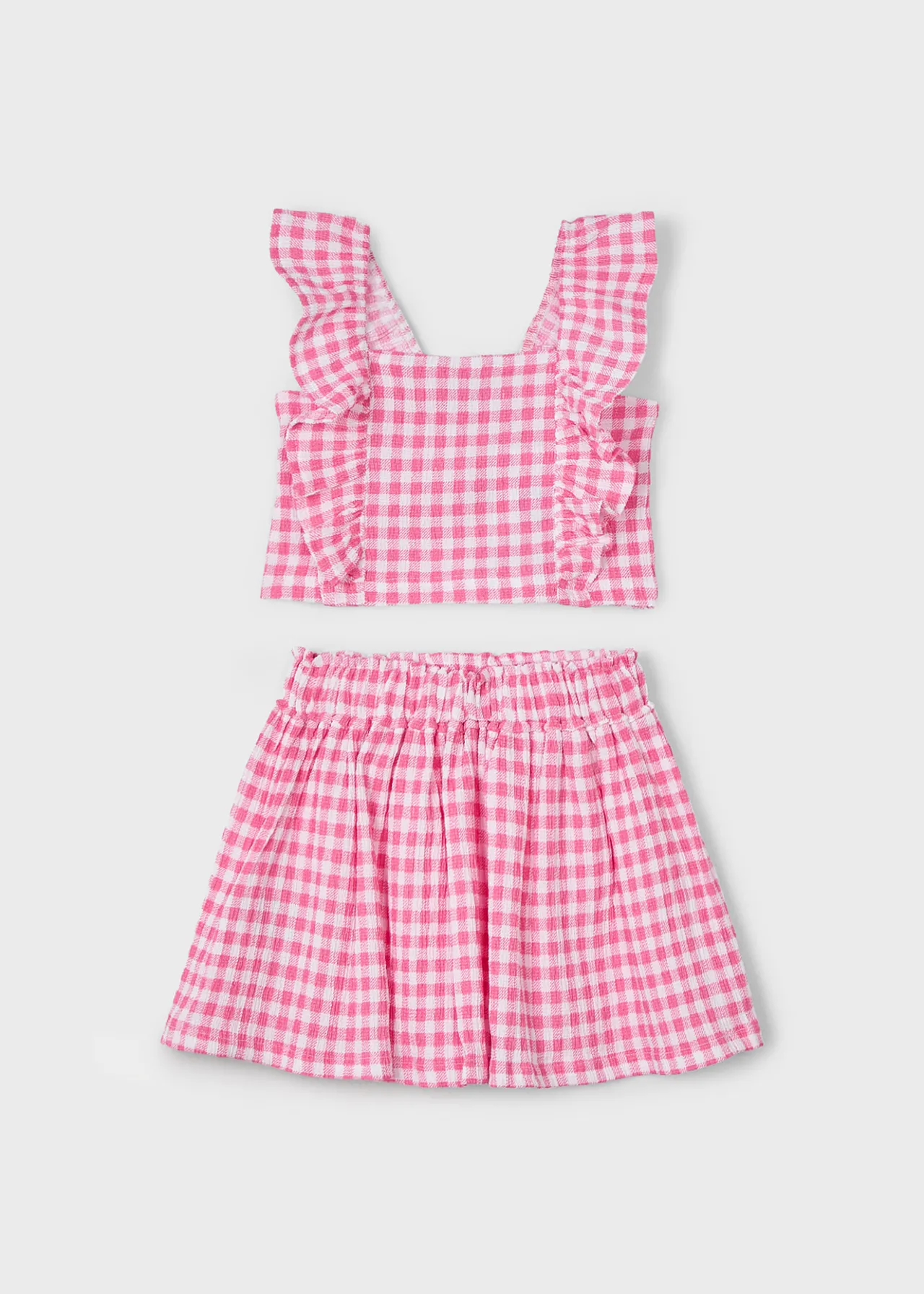 Completo gonna strutturata quadri bambina^Mayoral Clearance