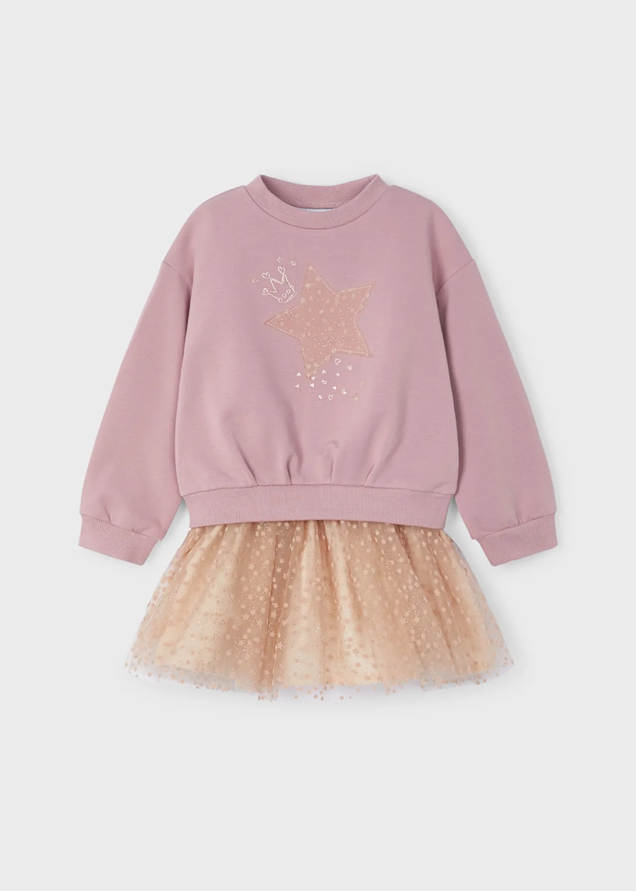 Completo gonna tulle e felpa bambina^Mayoral Online