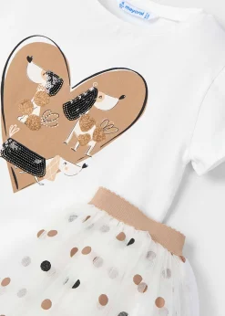 Completo gonna tulle e maglietta bambina^Mayoral New