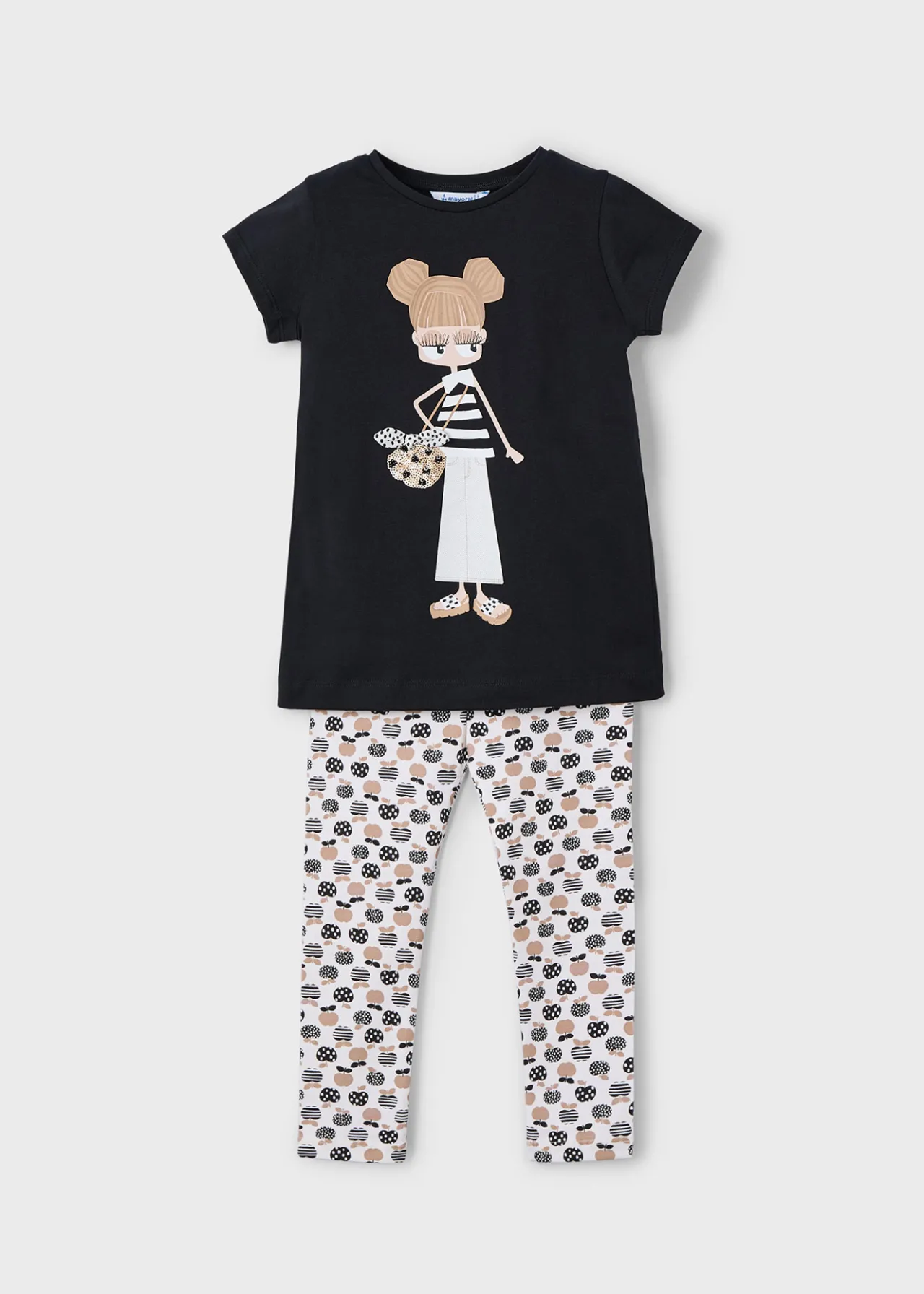 Completo leggings alla caviglia e maglietta stampata bambina^Mayoral Sale