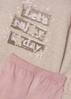 Completo leggings ciniglia e felpa bambina^Mayoral Store