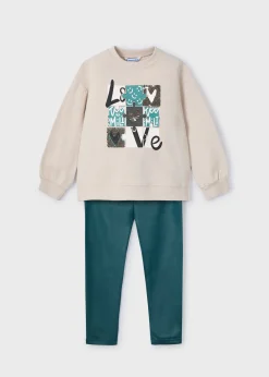 Completo leggings e felpa bambina^Mayoral Store