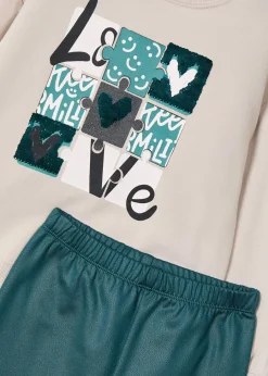 Completo leggings e felpa bambina^Mayoral Store