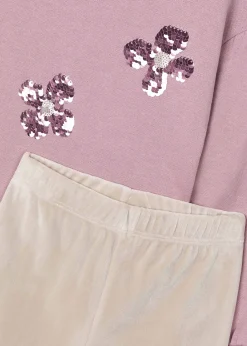 Completo leggings e felpa lustrini bambina^Mayoral Hot