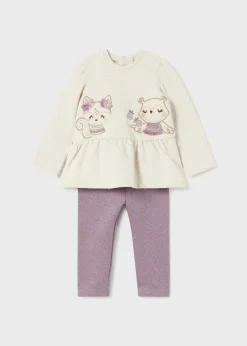 Completo leggings e felpa neonata^Mayoral Online