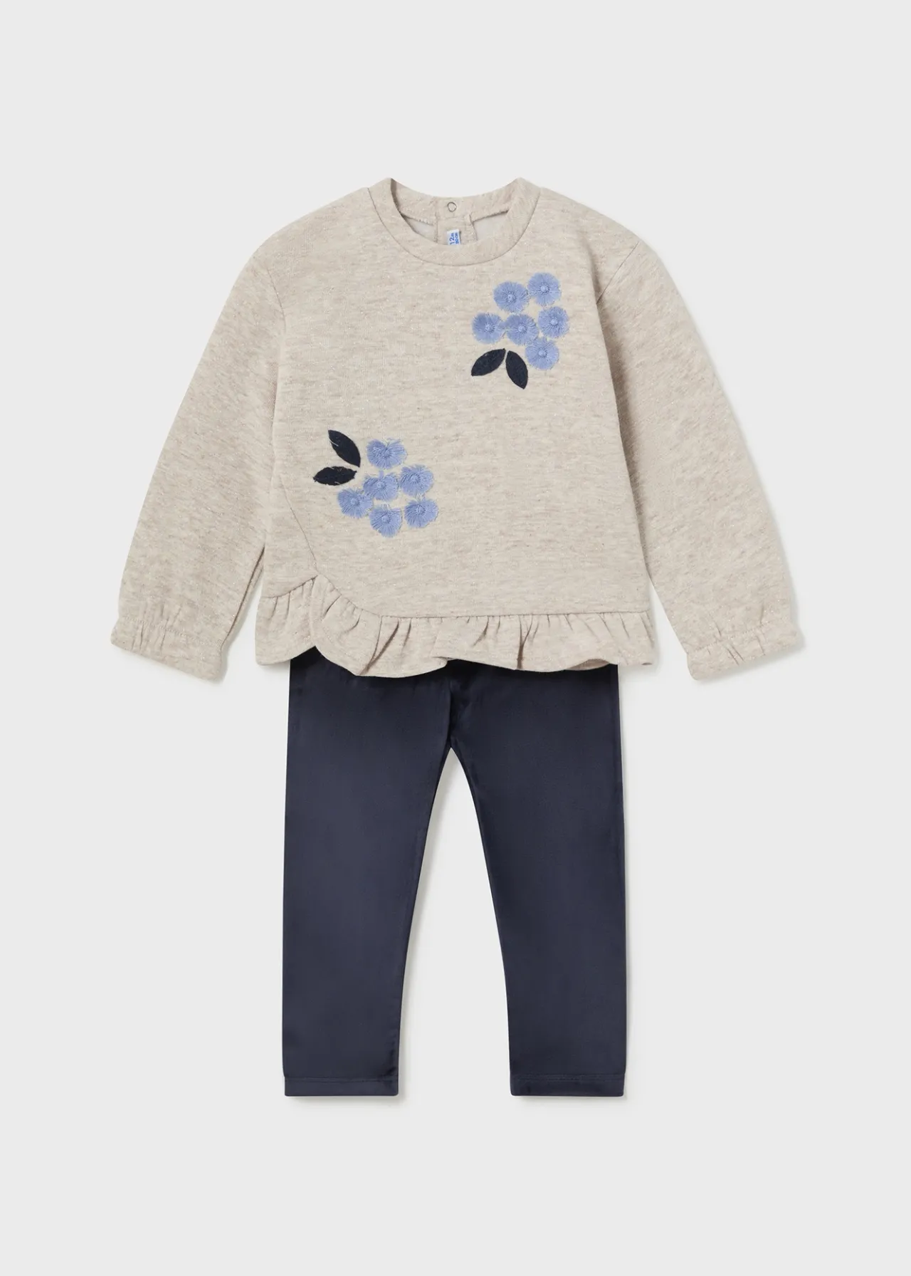 Completo leggings e felpa volant neonata^Mayoral Best Sale