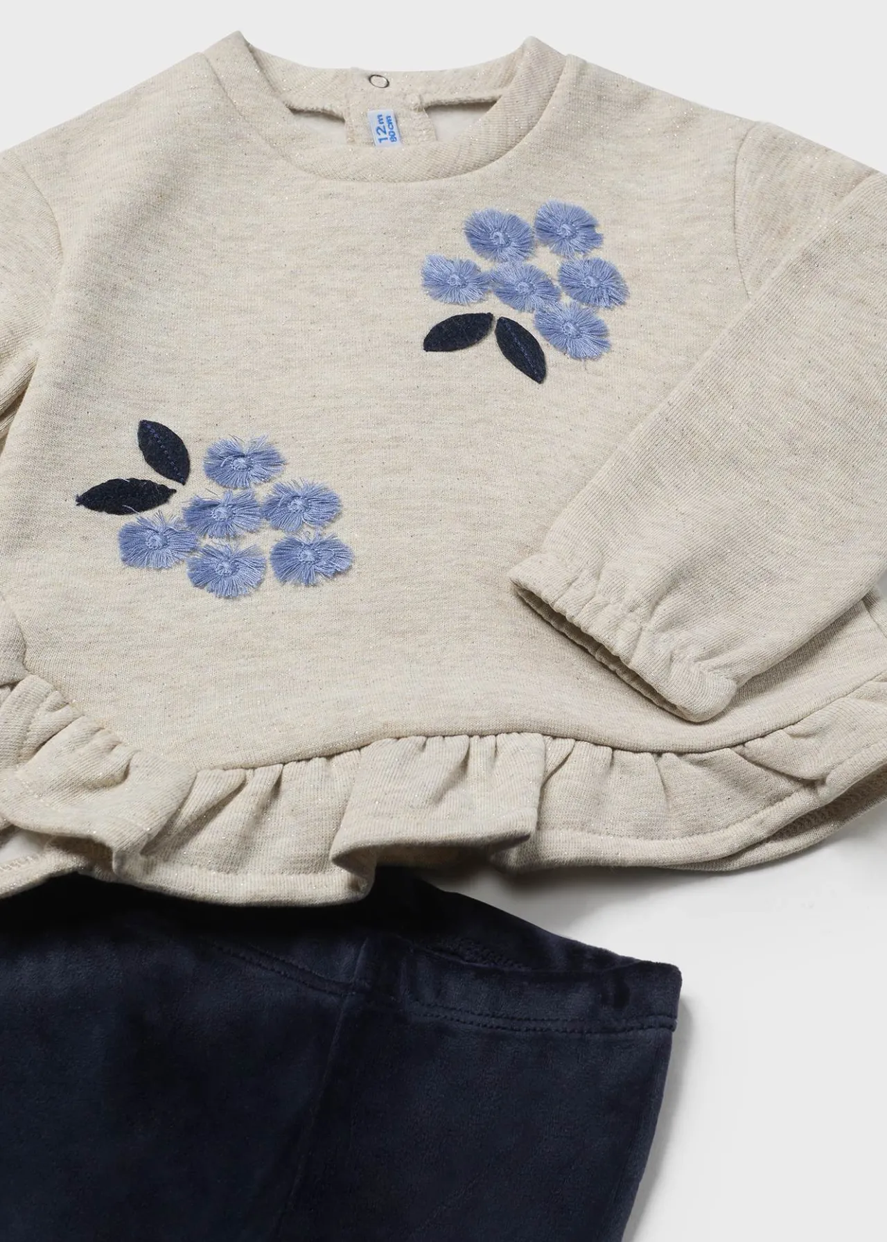 Completo leggings e felpa volant neonata^Mayoral Best Sale