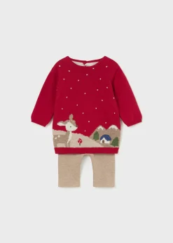 Completo leggings e maglione tricot neonata^Mayoral Cheap