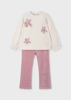 Completo leggings fiori bambina^Mayoral Store
