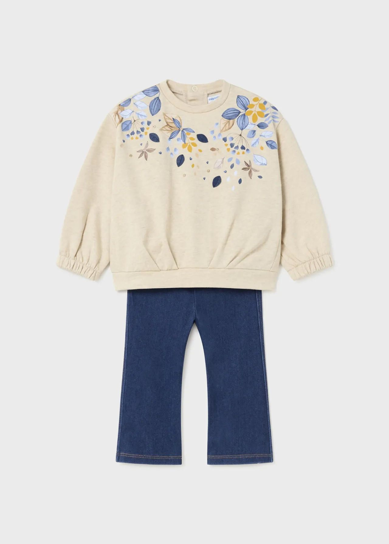 Completo leggings jeans e felpa neonata^Mayoral Store