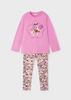 Completo leggings stampato e maglietta bambina^Mayoral New