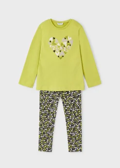 Completo leggings stampato e maglietta bambina^Mayoral New