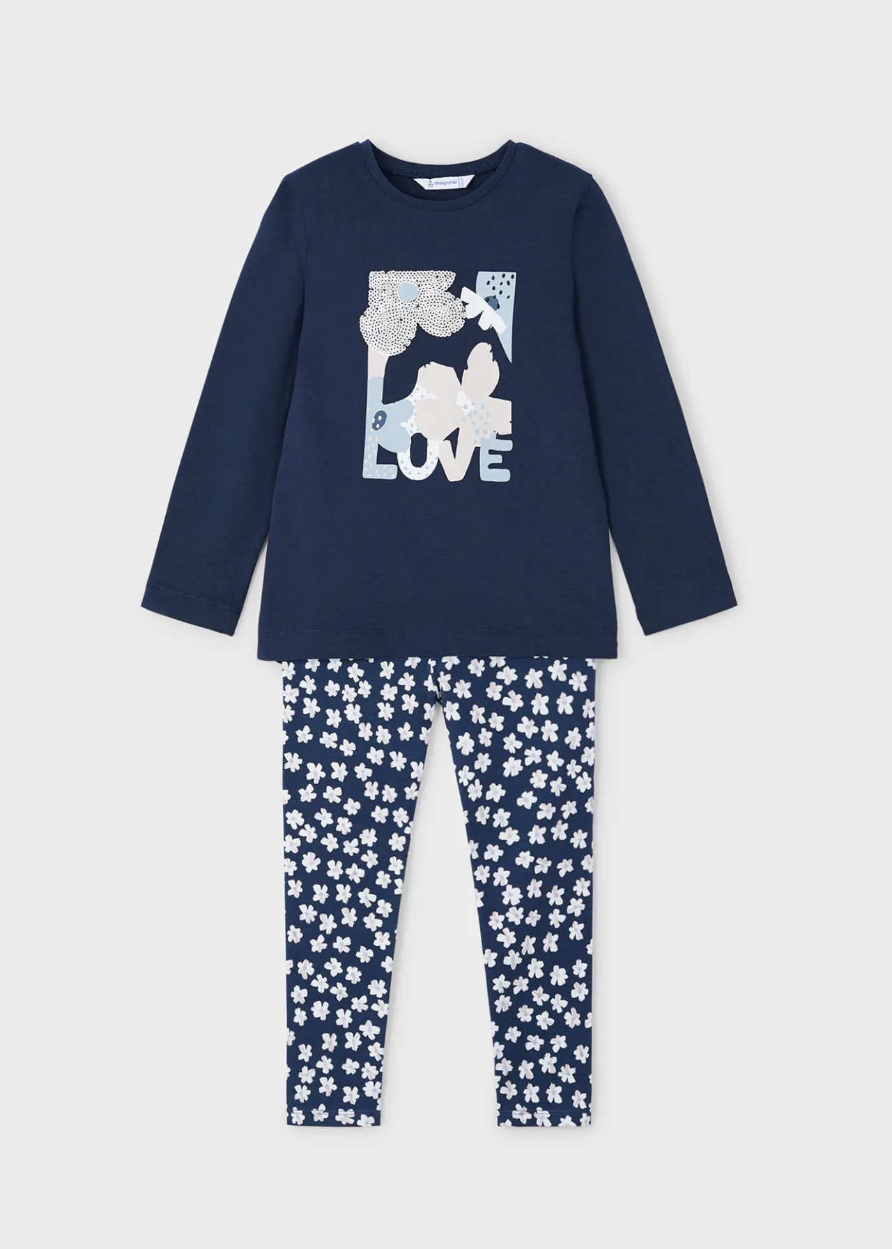 Completo leggings stampato e maglietta bambina^Mayoral Sale