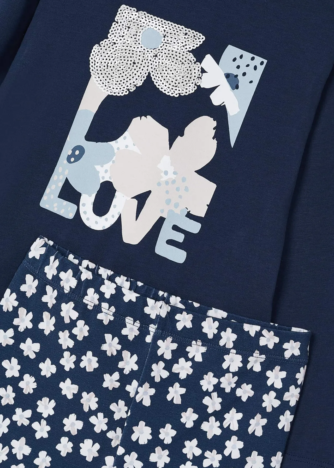 Completo leggings stampato e maglietta bambina^Mayoral Sale