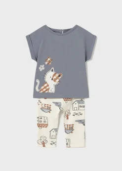 Completo leggings stampato e maglietta neonata^Mayoral Online