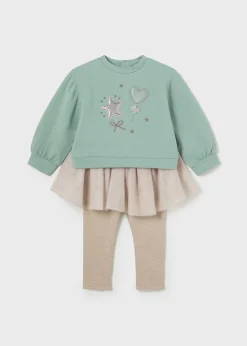 Completo leggings tutù e felpa neonata^Mayoral New