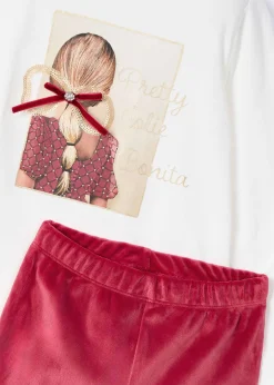 Completo leggings velluto e maglietta bambina^Mayoral Flash Sale