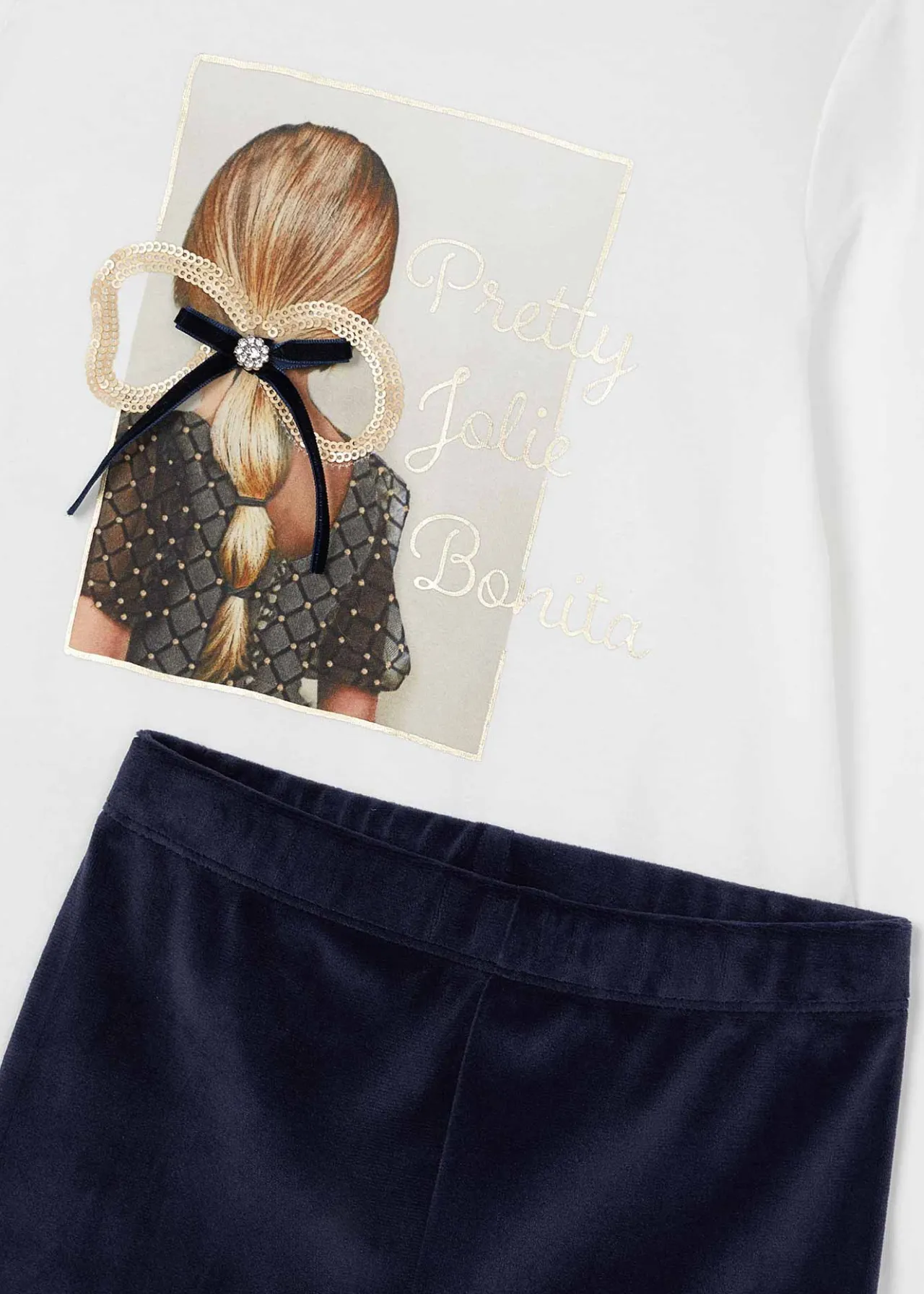 Completo leggings velluto e maglietta bambina^Mayoral Best Sale