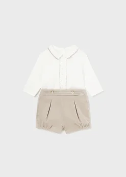 Completo pantaloncino e camicia neonato^Mayoral Shop