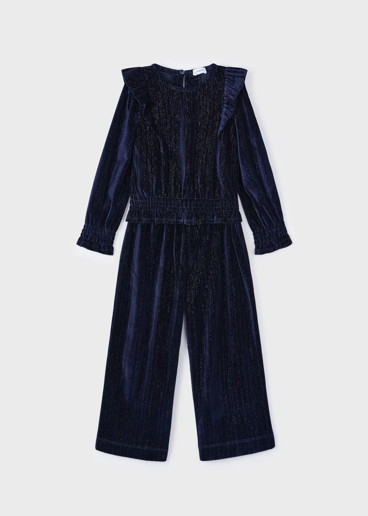 Completo pantalone e blusa velluto bambina^Mayoral Hot