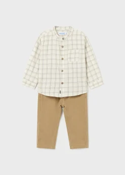 Completo pantalone e camicia quadri neonato^Mayoral Discount