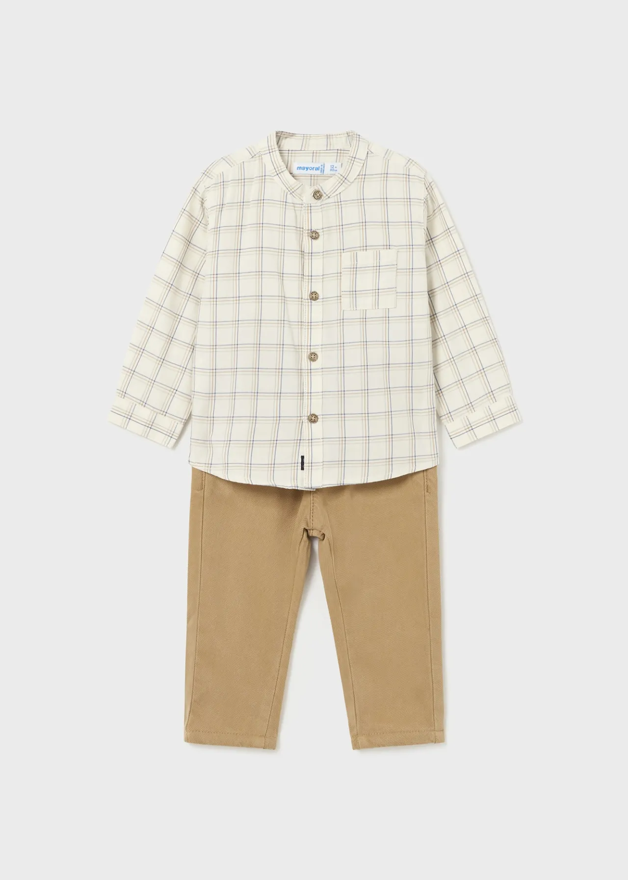 Completo pantalone e camicia quadri neonato^Mayoral Discount